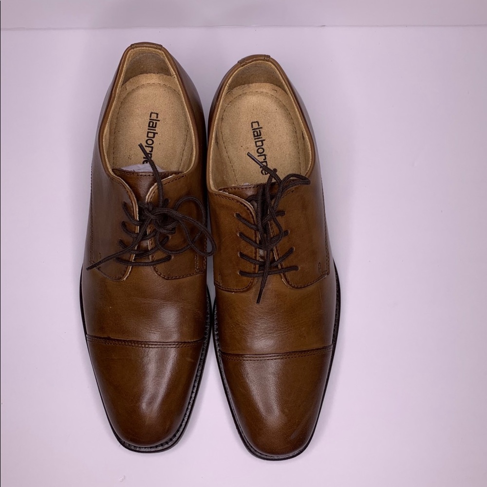 Claiborne Shoes Oxford Brown Oxford Leather